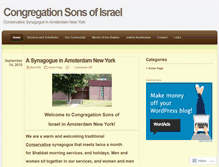 Tablet Screenshot of congregationsonsofisrael.com